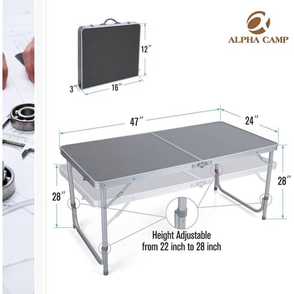 ALPHA CAMP Folding Camping Tent for Family - Picture 6 of 7